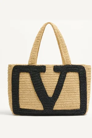 VALENTINO GARAVANI BORSA SHOPPING GRANDE GARAVANI VIVA SUPERSTAR IN RAFIA Donna UNI