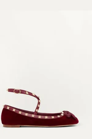 VALENTINO GARAVANI BALLERINA ROCKSTUD IN VELLUTO Donna 35.5