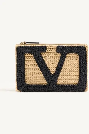 VALENTINO GARAVANI POCHETTE GARAVANI VIVA SUPERSTAR IN RAFIA SINTETICA Donna UNI