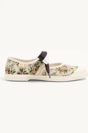VALENTINO GARAVANI SNEAKER BALLERINA BAY BY BAY IN TESSUTO JACQUARD PAPIER FLORAL Donna 35.5