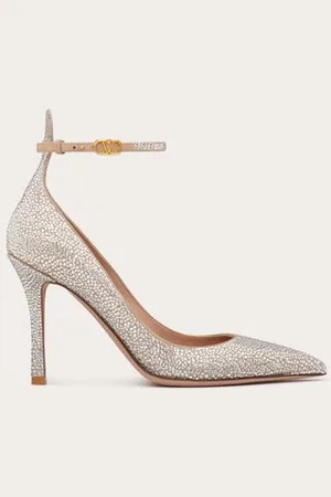 VALENTINO GARAVANI D??COLLET?? GARAVANI TAN-GO CON CRISTALLI 100MM Donna 36.5