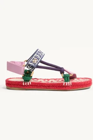 VALENTINO GARAVANI SANDALO LAKE POWELL CON RICAMO GRAPE 20MM Donna 35