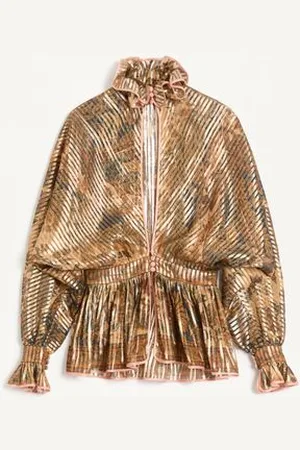VALENTINO CAMICIA IN PEKIN STAMPA CACHEMIRE VOYAGE IMAGINAIRE Donna 36