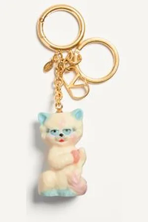VALENTINO GARAVANI CHARM PER BORSE CON PORTACHIAVI GARAVANI LE CHAT DE LA MAISON IN NYLON Uomo UNI