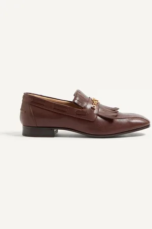 VALENTINO GARAVANI MOCASSINO VLOGO SIGNATURE IN CAPRETTO CON FRANGE Uomo 39