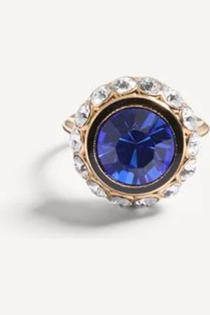 VALENTINO GARAVANI ANELLO VLOGO SIGNATURE IN METALLO, SMALTO E CRISTALLI Donna 11