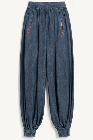 VALENTINO PANTALONI IN CHAMBRAY Donna 36