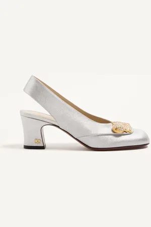 VALENTINO GARAVANI D??COLLET?? SLINGBACK ADAMANTINE IN TESSUTO GLITTER 60MM Donna 35.5