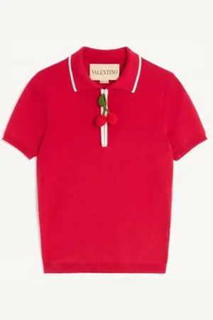 VALENTINO TOP IN COTONE CON CHERRY Donna L
