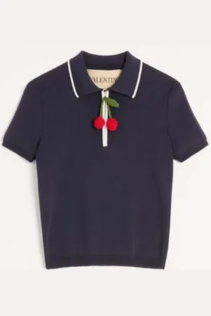 VALENTINO TOP IN COTONE CON CHERRY Donna L