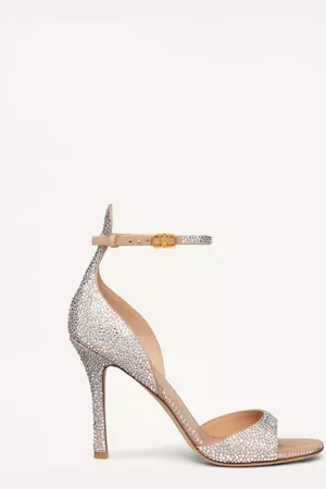 VALENTINO GARAVANI SANDALO GARAVANI TAN-GO CON CRISTALLI 100MM Donna 35.5