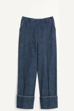 VALENTINO PANTALONI IN CHAMBRAY DENIM Donna 38