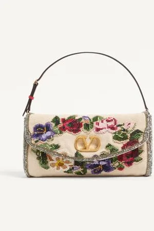 VALENTINO GARAVANI BORSA PICCOLA A SPALLA GARAVANI VAIN SOFT RICAMATA Donna UNI