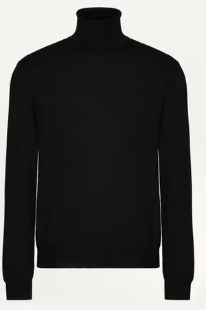 VALENTINO MAGLIONE COLLO ALTO IN LANA CON RICAMO VLOGO SIGNATURE Uomo L