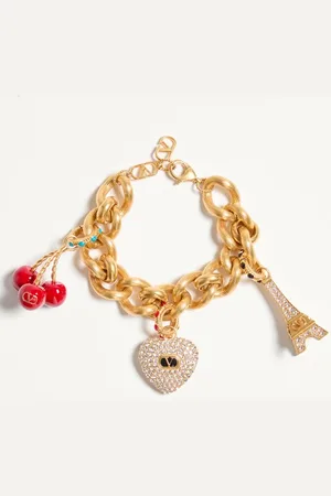 VALENTINO GARAVANI BRACCIALE CHEZ IN METALLO,SMALTO E CRISTALLI SWAROVSKI?? Donna M