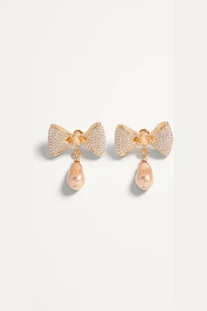 VALENTINO GARAVANI ORECCHINI SAN FIN IN METALLO, PERLE E CRISTALLI SWAROVSKI?? Donna UNI