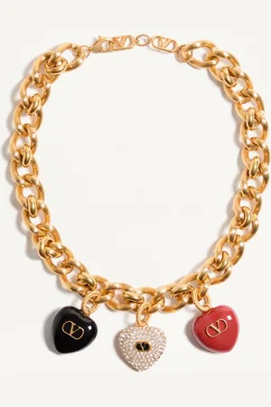 VALENTINO GARAVANI COLLANA COER ROYAL IN METALLO,SMALTO E CRISTALLI SWAROVSKI?? Donna UNI
