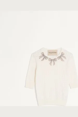 VALENTINO TOP IN COTONE RICAMATO Donna L