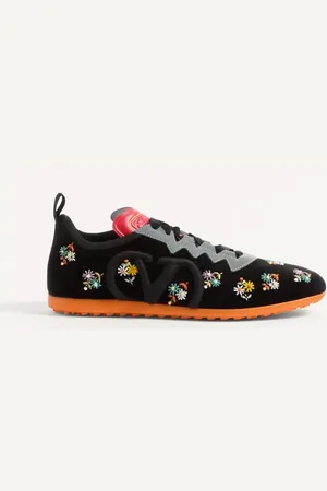 VALENTINO GARAVANI SNEAKER CHROMATHON IN VELLUTO CON RICAMO FLOREALE Donna 36.5
