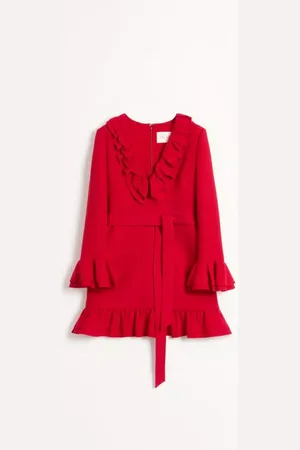 VALENTINO ABITO CORTO IN CREPE COUTURE Donna 36