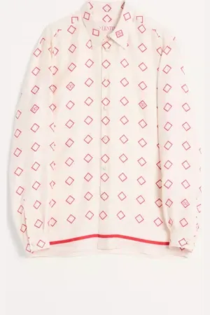 VALENTINO CAMICIA IN TWILL DI SETA CON STAMPA OPTICOOL Uomo 38