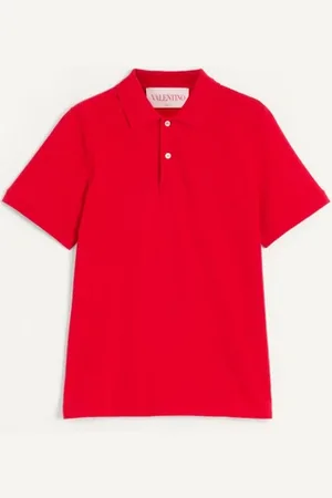 VALENTINO POLO IN PIQUET DI COTONE CON RICAMO VLOGO Uomo L