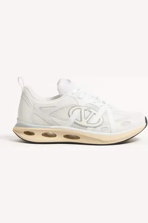 VALENTINO GARAVANI SNEAKER LOW TOP VLOGO EASYJOG IN VITELLO E TESSUTO Uomo 38