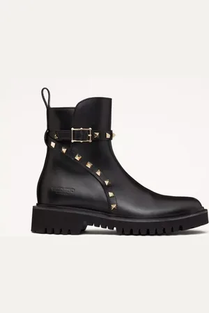 VALENTINO GARAVANI STIVALETTO ROCKSTUD IN VITELLO 40MM Donna 36