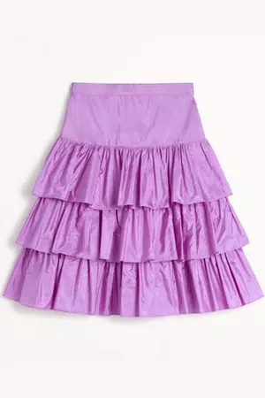 VALENTINO GONNA IN TAFFETAS A BALZE Donna 36