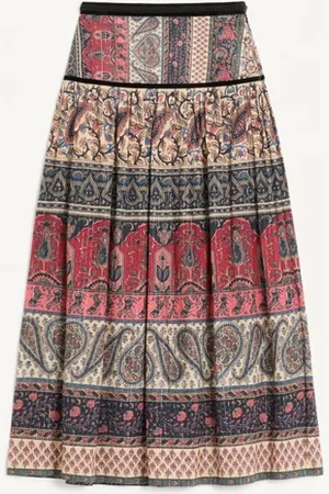 VALENTINO GONNA MIDI IN MUSSOLA LAME