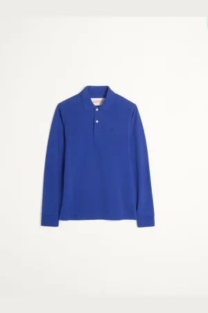 VALENTINO POLO MANICA LUNGA IN PIQUET DI COTONE CON RICAMO VLOGO Uomo L