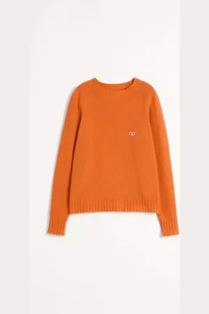 VALENTINO MAGLIONE GIROCOLLO IN LANA SHETLAND CON RICAMO VLOGO Uomo 3XL