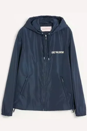 VALENTINO GIACCA A VENTO CON CAPPUCCIO IN NYLON CON STAMPA CHEZ Uomo 44