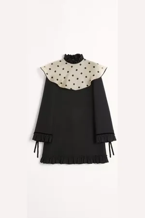 VALENTINO ABITO CORTO IN CREPE COUTURE Donna 36