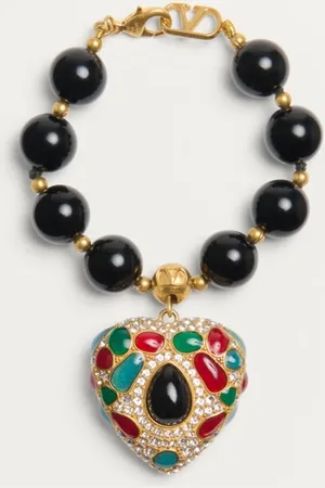 VALENTINO GARAVANI BRACCIALE COEUR ROYAL IN METALLO, RESINA, SMALTO E CRISTALLI SWAROVSKI?? Donna M