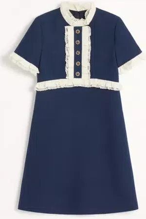 VALENTINO ABITO CORTO IN CREPE COUTURE Donna 36