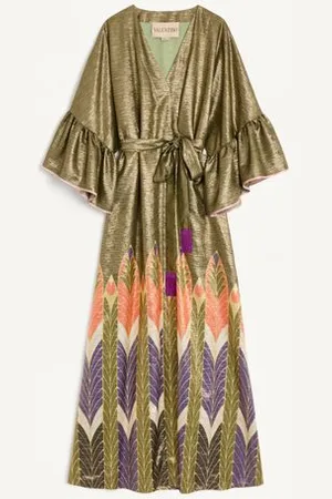 VALENTINO ABITO LUNGO IN LUREX STAMPA VOYAGE IMAGINAIRE Donna 38