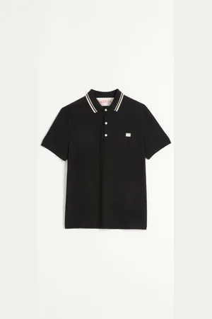 VALENTINO POLO IN PIQUET DI COTONE CON PATCH VLOGO Uomo 3XL