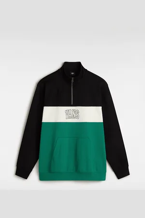 Vans Felpa con mezza e logo Vintage Colorblock, Uomo