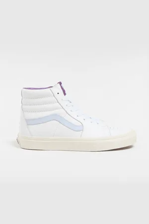 Vans Scarpe in pelle premium Sk8-Hi, Uomo, Bianco/Blu