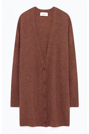 American Vintage Cardigan Damsville prugna melange