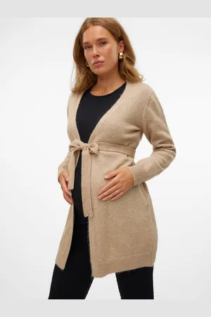 Mama;licious Cardigan In Maglia Scollo A V