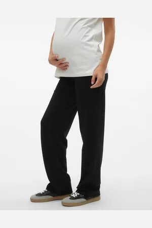 Mama;licious Pantaloni Straight Fit Vita Alta