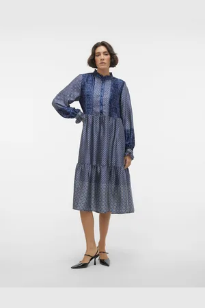VERO MODA Vmlevi Vestito Midi