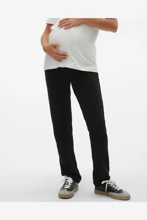 Mama;licious Pantaloni Slim Straight Fit Vita Alta