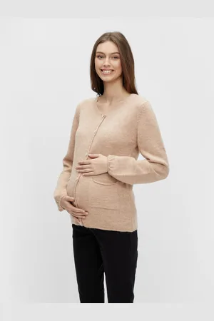 Mama;licious Cardigan In Maglia Paricollo