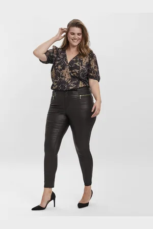 VERO MODA Vmloa Vita Alta Pantaloni