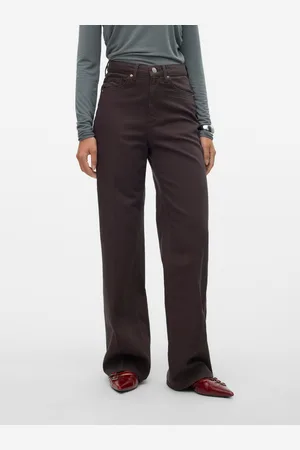 VERO MODA Vmtessa Vita Alta Wide Leg Fit Jeans