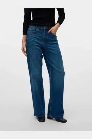 VERO MODA Vmrebecca Vita Molto Alta Wide Leg Fit Jeans