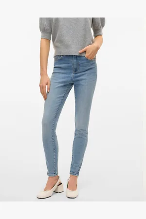 VERO MODA Vmbe Vita Alta Skinny Fit Jeans